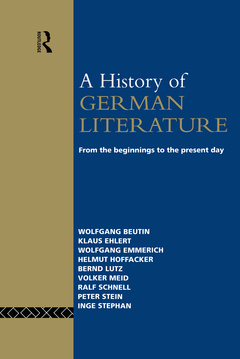Couverture de l’ouvrage A History of German Literature