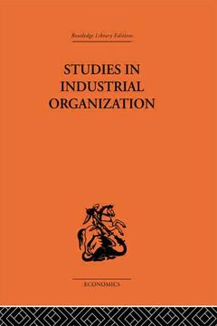 Couverture de l’ouvrage Studies in Industrial Organization