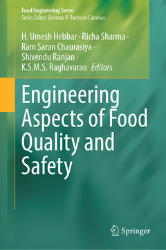 Couverture de l’ouvrage Engineering Aspects of Food Quality and Safety