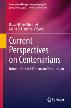 Couverture de l’ouvrage Current Perspectives on Centenarians