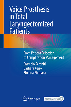 Couverture de l’ouvrage Voice Prosthesis in Total Laryngectomized Patients