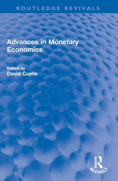 Couverture de l’ouvrage Advances in Monetary Economics