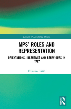 Couverture de l’ouvrage MPs’ Roles and Representation