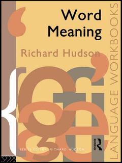 Cover of the book Word Meaning