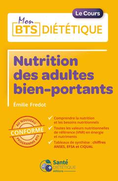 Couverture de l’ouvrage Nutrition des adultes bien-portants