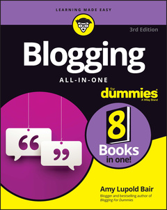 Couverture de l’ouvrage Blogging All-in-One For Dummies