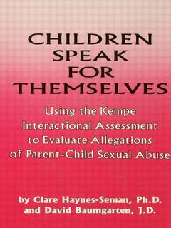 Couverture de l’ouvrage Children Speak For Themselves