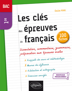 Couverture de l’ouvrage Français - Première - Nouveaux programmes