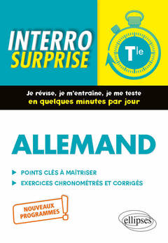 Cover of the book Allemand. Interro surprise. Classe de Terminale. Nouveaux programmes
