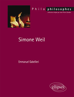 Couverture de l’ouvrage Simone Weil