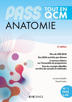 Couverture de l’ouvrage PASS Tout en QCM - Anatomie 2e éd.