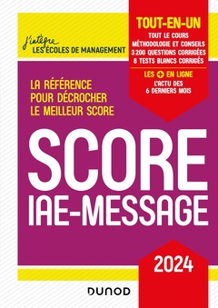 Couverture de l’ouvrage Score IAE-Message - 2024
