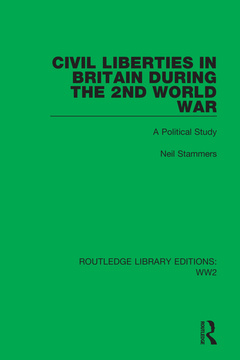 Couverture de l’ouvrage Civil Liberties in Britain During the 2nd World War