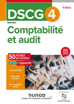 Cover of the book DSCG 4 Comptabilité et audit - Fiches de révision 2022/2023