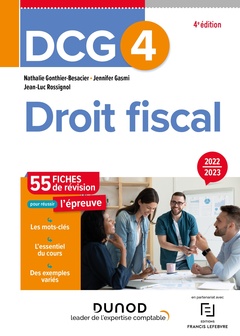 Cover of the book DCG 4 Droit fiscal - Fiches de révision - 2022-2023