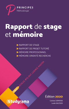 Cover of the book Rapport de stage et mémoire