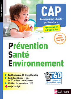 Couverture de l’ouvrage Prévention santé environnement CAP Accompagnant éducatif petite enfance PSE 2021