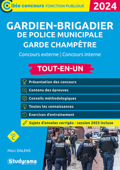 Cover of the book Gardien-brigadier de police municipale Garde champêtre