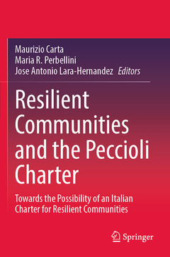Couverture de l’ouvrage Resilient Communities and the Peccioli Charter