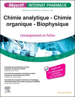 Couverture de l’ouvrage Chimie analytique - Chimie organique - Biophysique