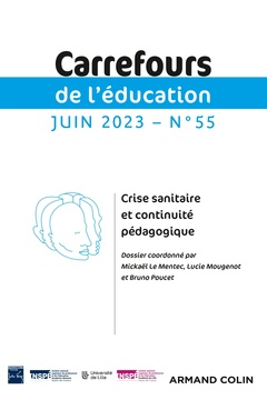 Couverture de l’ouvrage Carrefours de l'education n 55 (1/2023)
