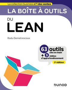 Couverture de l’ouvrage La boîte à outils du Lean - 3e éd.