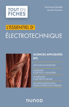 Couverture de l’ouvrage L'essentiel d'électrotechnique