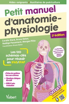 Couverture de l’ouvrage Petit manuel d'anatomie-physiologie - Aides-soignants / Auxiliaires de puériculture