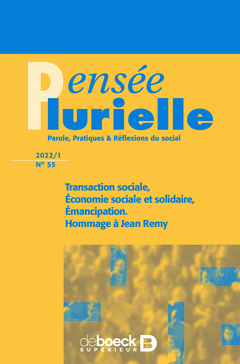 Cover of the book Transaction sociale, économie sociale et solidaire, émancipation. Hommage à Jean Remy