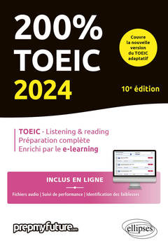 Couverture de l’ouvrage 200% TOEIC - Listening & reading