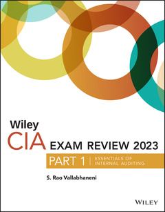 Couverture de l’ouvrage Wiley CIA Exam Review 2023, Part 1