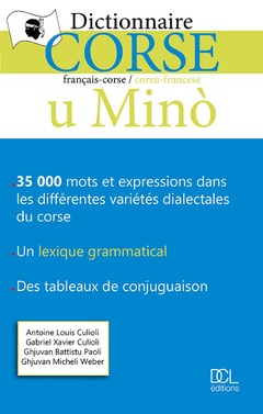 Couverture de l’ouvrage Dictionnaire Corse u Mino