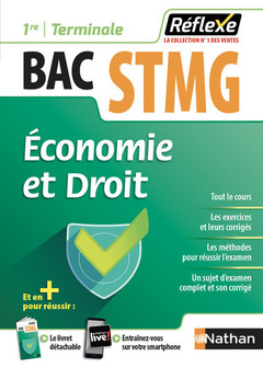 Couverture de l’ouvrage Economie et Droit - 1ère/Term STMG (Guide Réflexe N19) - 2019