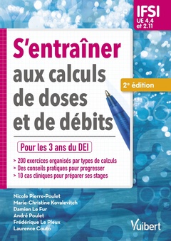 Cover of the book S'entraîner aux calculs de doses et de débits - IFSI UE 4.4 et 2.11