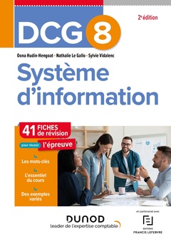 Couverture de l’ouvrage DCG 8 Système d'information - Fiches de révision - 2e éd.