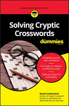 Couverture de l’ouvrage Solving Cryptic Crosswords For Dummies