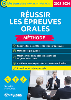 Cover of the book Réussir les épreuves orales – Méthode (Catégories A, B et C –?Édition 2023)