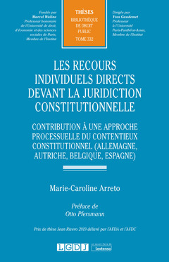 Couverture de l’ouvrage Les recours individuels directs devant la juridiction constitutionnelle