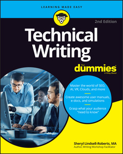 Couverture de l’ouvrage Technical Writing For Dummies