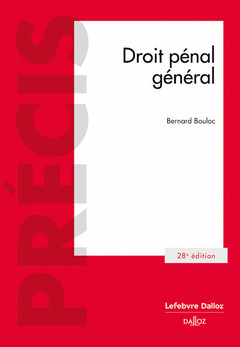 Cover of the book Droit pénal général 28ed