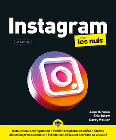 Couverture de l’ouvrage Instagram pour les Nuls 4e édition