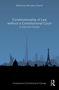 Couverture de l’ouvrage Constitutionality of Law without a Constitutional Court