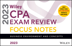 Couverture de l’ouvrage Wiley's CPA Jan 2023 Focus Notes