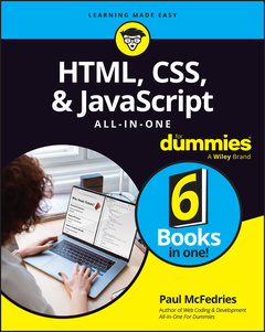 Couverture de l’ouvrage HTML, CSS, & JavaScript All-in-One For Dummies