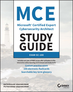 Couverture de l’ouvrage MCE Microsoft Certified Expert Cybersecurity Architect Study Guide