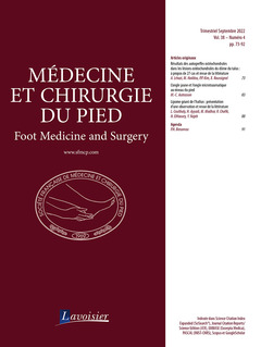 Cover of the book Médecine et chirurgie du pied Vol. 38 N° 4 - Décembre 2022