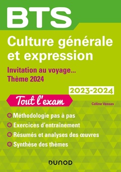 Couverture de l’ouvrage BTS Culture générale et Expression 2023-2024