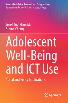 Couverture de l’ouvrage Adolescent Well-Being and ICT Use