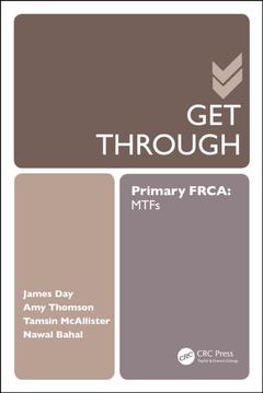 Couverture de l’ouvrage Get Through Primary FRCA: MTFs