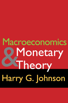 Couverture de l’ouvrage Macroeconomics and Monetary Theory